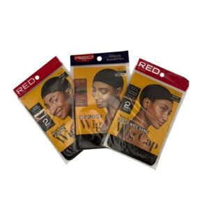 RED by Kiss Wig Cap Schwarz – Variables Produkt | Mesh Dome, Super Wide Band & Jumbo