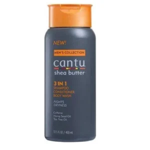Cantu Men’s Collection 3-in-1 Shampoo, Conditioner & Body Wash 400ml