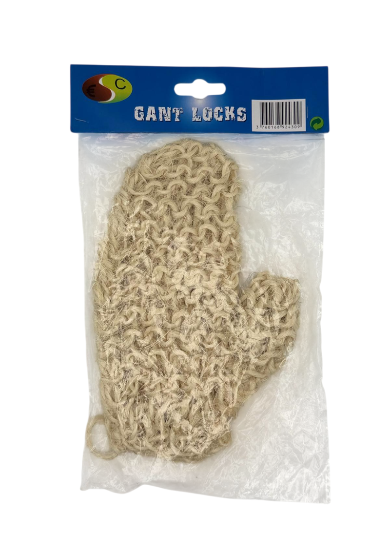 Europe ACCESSOIRES – Gant Locks Handschuh Natur | Peeling Massagehandschuh für Locs & Dreads – Bild 2