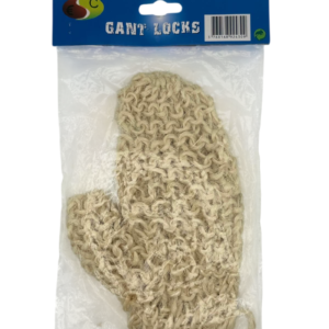 Europe ACCESSOIRES – Gant Locks Handschuh Natur | Peeling Massagehandschuh für Locs & Dreads