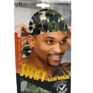 Murry Collection Silky Satin Durag Camouflage Military – Wrinkle Free Wave Cap
